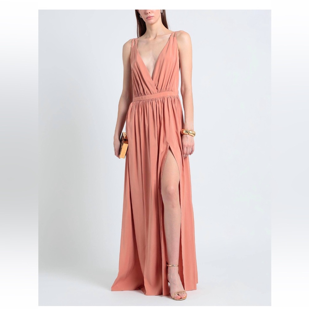 Italian Brand Jijil Brand New Elegant Coral Maxi Dress